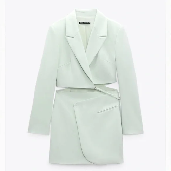 Zara | Dresses | Zara Cut Out Blazer Dress | Poshmark
